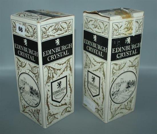 Two Edinburgh decanters